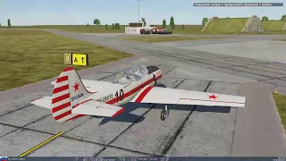 DCS World Як-52(Yak-52 ) Обучение 02: Руление и взлёт