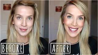 FAST Natural Makeup + Hair For The Perpetually Late! | Get Ready With Me! | LeighAnnSays