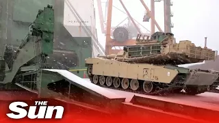 US military equipment arrives in Polish port