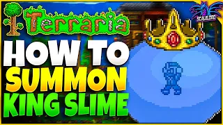 How to Summon King Slime in Terraria (EASY!)