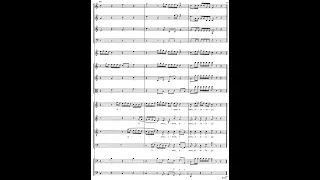 J.S Bach - Das Lamm, das erwürget ist (Fugue). {From BWV 21.} w/ score.