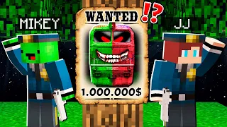 Why Multi TRAIN is WANTED? JJ and MIKEY BECAME SWAT - in Minecraft Maizen