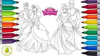 Disney Princess Coloring Book Ariel Eric Cinderella Charming Princess Tiana Naveen