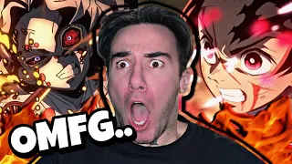 THE GREATEST THING IVE EVER SEEN.. DEMON SLAYER - Episode 18 AND 19 (REACTION)