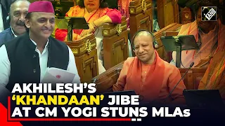 “Khandan badhane ke liye kuchh karna chahiye” Akhilesh Yadav’s poetic jibe at CM Yogi in UP Assembly