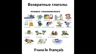 Учим французский язык. Возвратные глаголы. Verbes pronominaux. Для начинающих. Просто и понятно.