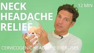 Cervicogenic Headache Relief - Neck trigger point work, stretches & exercises for head pain