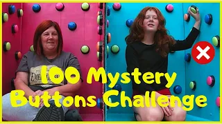 100 Mystery Buttons Challenge...Only One Will Let You ESCAPE The Box | Adventures of 3 Gingers