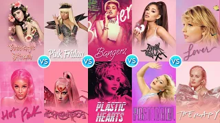 Teenage Dream VS Pink Friday VS Lover VS Chromatica VS ... (Pink album battle)