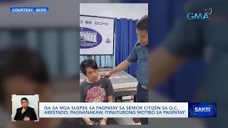 Isa sa mga suspek sa pagpatay sa senior citizen sa Q.C, arestado; pagnanakaw, itinuturong... | Saksi