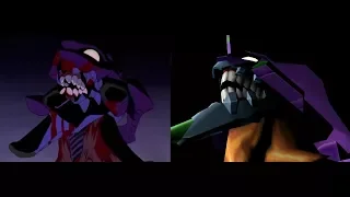 Eva 01 Berserk comparison between neon genesis evangelion and evangelion 64