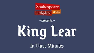 3-Minute Shakespeare - King Lear | Animated Shakespeare Summaries