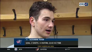 Alexandre Texier doesn't put pressure on himself, plays at his best | BLUE JACKETS-SENATORS POSTGAME