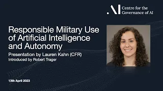 Lauren Kahn on Responsible Military Use of Artificial Intelligence and Autonomy