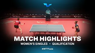 Schreiner Franziska vs Zarif Audrey | WTT Contender Tunis | WS | Qual