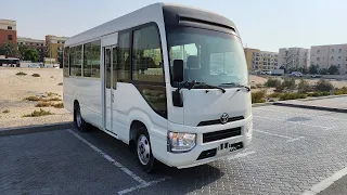 New 2023 Toyota Coaster 29 Seater Now Available For Export In Dubai