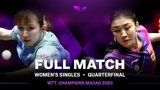 FULL MATCH | CHEN Meng vs Hina HAYATA | WS QF | #WTTMacao 2023