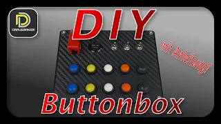 DIY Button Box Arduino Pro Micro Simple Guide Anleitung Sim Racing / Flight Deutsch (English Sub)