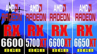 RX 6600 vs RX 5700XT vs RX 6600XT vs RX 6650XT || PC GAMES TEST ||
