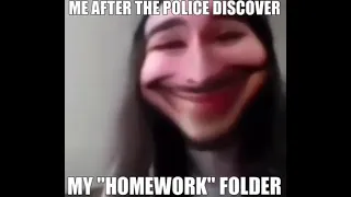 no officer the homework folder was a joke