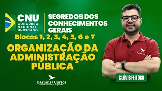 CNU - Organização da Administração Pública - Prof. Clovis Feitosa