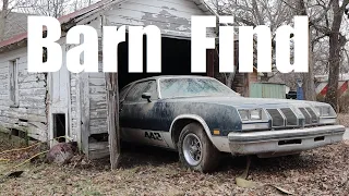 Oldsmobile 442 Barn find Sitting for 30 Years (1977 Oldsmobile 442)