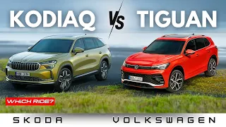 2024 Skoda Kodiaq vs 2024 Volkswagen Tiguan: Detailed Comparison | Which Ride?