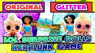 Original VS Glitter Series LOL Surprise Doll Kerplunk Game! W/ Jasmine from Aladdin & Super B.B.