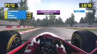 F1 2013 PC Gameplay, Classic Edition, Ferrari F310, Imola Race 25%, by PixxelRacer