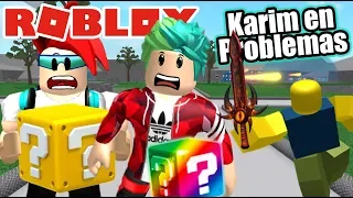 Karim en Problemas Epicos | Lucky Blocks en Roblox | Juegos Roblox Karim Juega