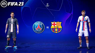 FIFA 22 - Barcelona Vs PSG - UEFA Champions League 22/23 - Gameplay & Full match