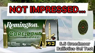6.5 Creedmoor Remington CoreLokt Tipped 129gr Ammo Review & Ballistics Gel Test: DISTURBING TREND…