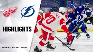 Red Wings @ Lightning 2/3/21 | NHL Highlights