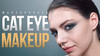 Кошачий глаз и коррекция лица | Видео уроки макияжа MAKE UP HOUSE | MAKE UP HOUSE