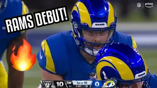 Baker Mayfield Rams DEBUT 🔥 Baker Mayfield Rams highlights (Raiders Vs Rams 2022 highlights)