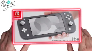 Nintendo Switch Lite Grey Unboxing and Minecraft Gameplay