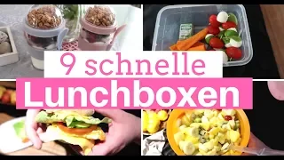9 LUNCHBOX IDEEN | SEHR SCHNELLE & EINFACHE SNACKS| Fräulein Jasmin