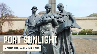 PORT SUNLIGHT | 4K Narrated Walking Tour | Let's Walk 2022