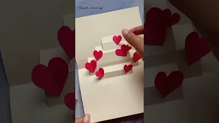 How To Make Valentine Card/Valentines Day Card Handmade/Valentine's Day Card Making_#short#trending