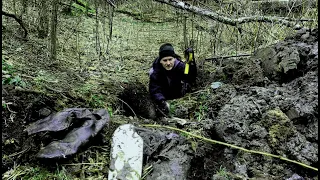 Investigating good, old places in eastern front of WW1. A lot of German soldier equipment found