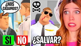 SIMULADOR AVIÓN *PELIGROSO*!! ✈️ #4 Decisiones siendo azafata | Laia Oli Juegos