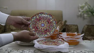 Unboxing Premium Quality Moroccan Style Porcelain Dinner Set | 24Piece Elegant Dinnerware Collection