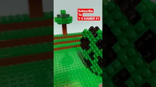 spawning Minecraft creeper spawn egg but #lego