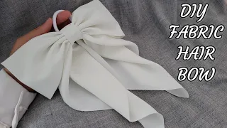 БОЛЬШОЙ БАНТ из шёлка ✨️✨️✨️DIY fabric HAIR BOW