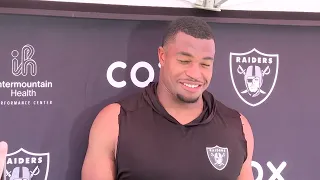 Raiders DL Tyree Wilson at practice (OTA'S) -  Tuesday  May 21, 2024