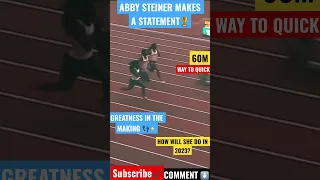 AbbY STEINER Makes STATEMENT 🏆🚨 | 60M | FAST | #shorts #track #sports #abbysteiner #shortsfeed