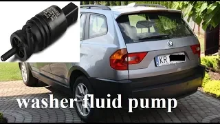 How to replace washer fluid pump - BMW 3/X3  -replacement