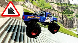 Cars Vs Giant Stairs #1 – BeamNG.Drive