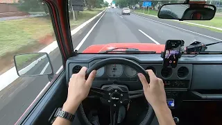 1997 Suzuki Samurai SJ413 [Jimny JB32] POV Drive Brazil Review