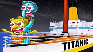 SpongeBob DESTROYS The Titanic in Roblox!